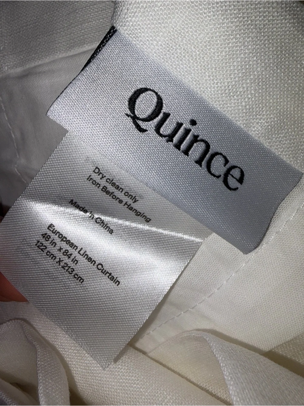 Quince Organic European Linen Room Darkening Curtain - Single Panel